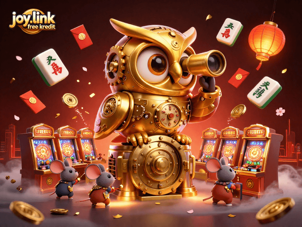 Engage with joy.link free kredit by exploring a lively casino scene filled with animated characters and vibrant elements.