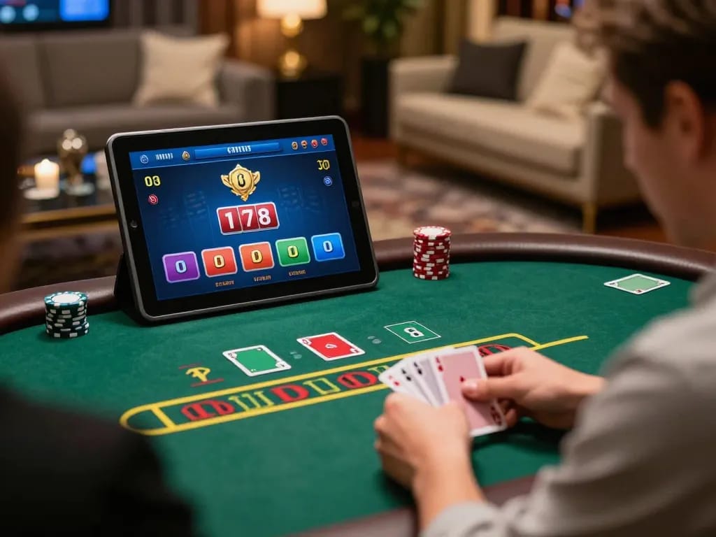 Engaging with AF88's live dealer blackjack while focusing on winning strategies and gameplay.