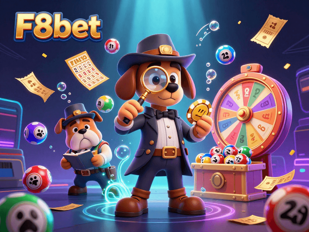 Engage with F8bet's thrilling online gaming experience while exploring vibrant lottery elements and poker clues.