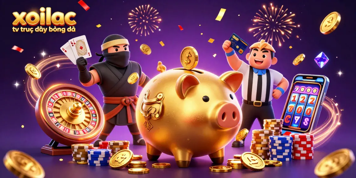 Experience the thrill of xoilac tv trực tiếp bóng đá with this vibrant casino scene featuring epic gaming action.