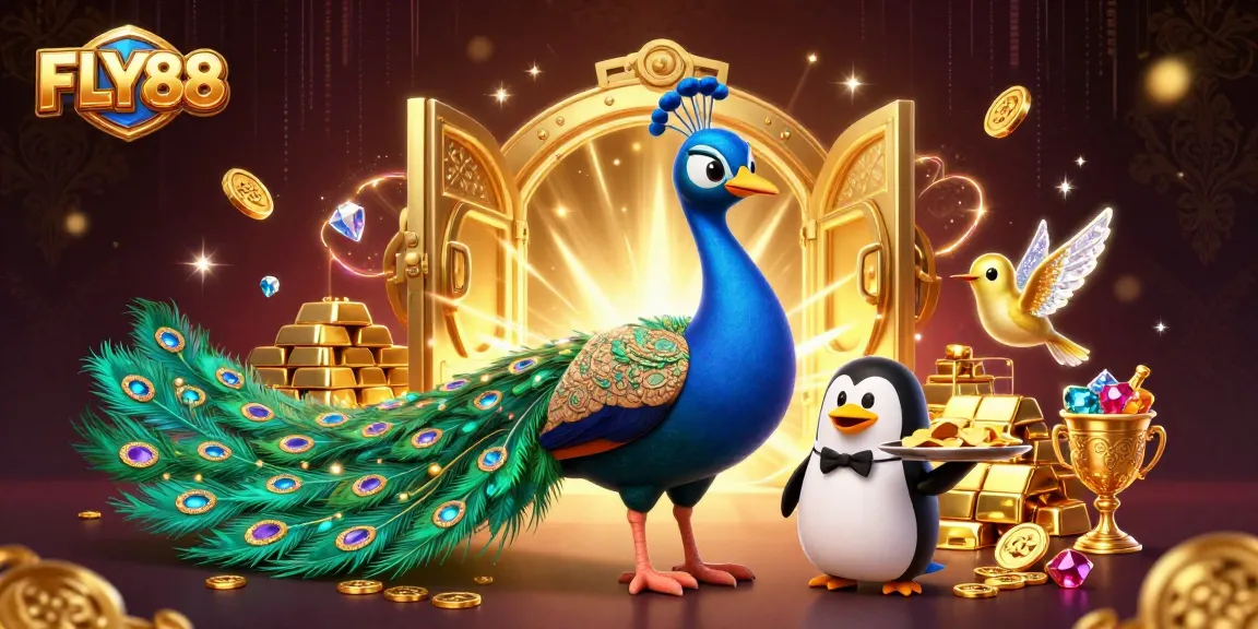 FLY88 offers an exciting gaming experience with vibrant casino elements and engaging characters.