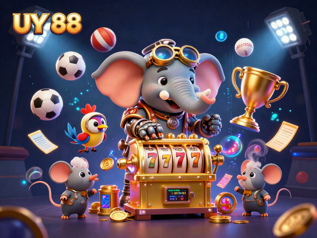 Spin the golden slot machine to win exciting prizes at UY 88 online casino.