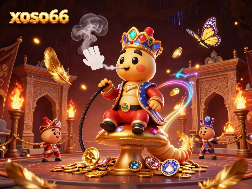 Win big at xoso66 with a captivating 3D illustration featuring vibrant characters and casino elements.