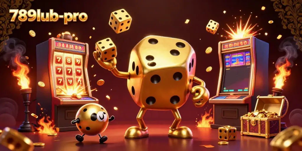 Experience gaming excitement with 789lub-pro through vibrant casino elements and lively characters.