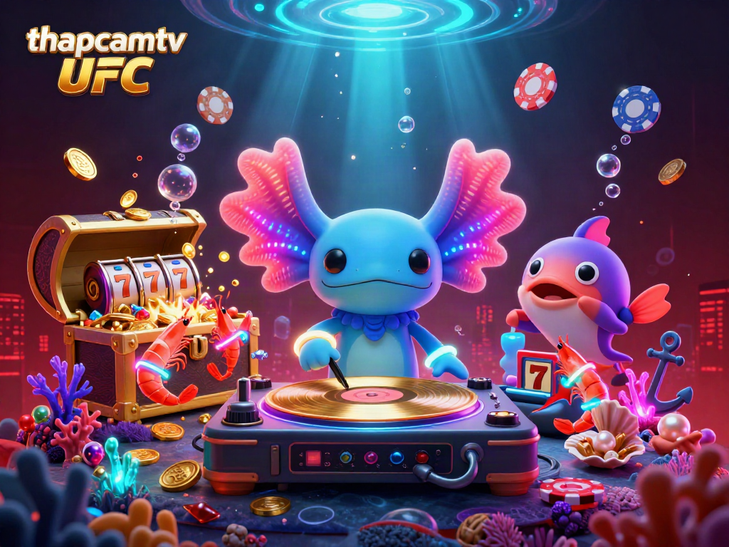 Experience thapcamtv ufc action with a vibrant scene of underwater casino fun and excitement.