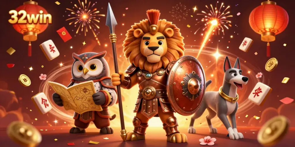 Experience excitement at 32win with festive visuals and dynamic gaming elements.