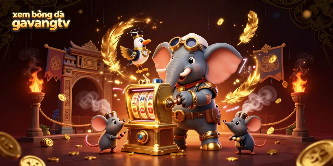 xem bóng đá gavangtv while enjoying steampunk-themed casino games with vibrant visuals and characters