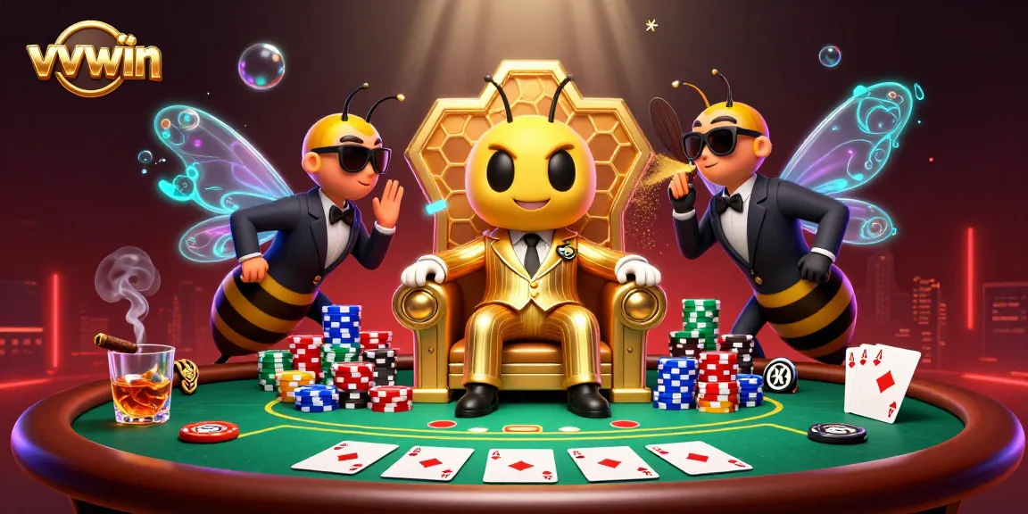 Win big at vvvwin with the bumblebee mob boss in a dynamic casino scene!