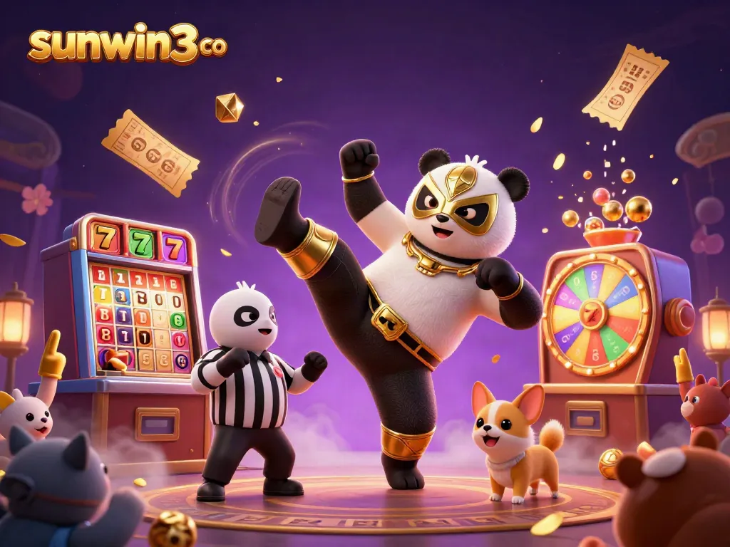 Experience vibrant casino excitement with the sunwin3 co themed illustration featuring lively characters and casino elements.