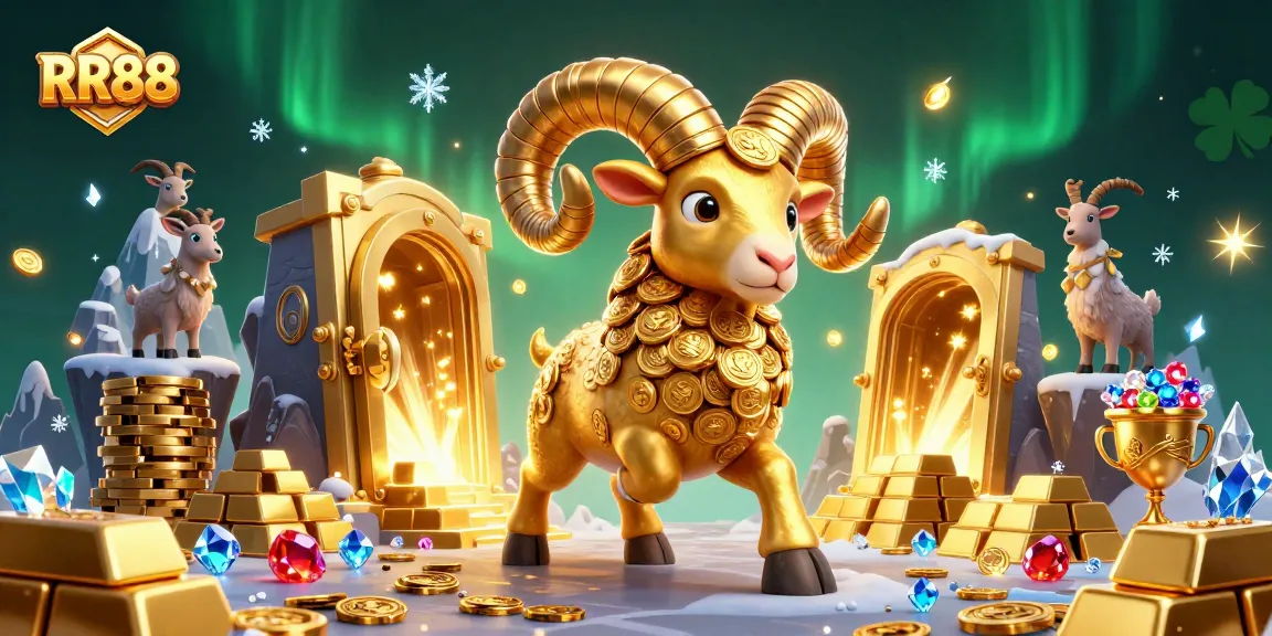 Spin for riches at RR88's dazzling treasure vault scene in a vibrant casino world.