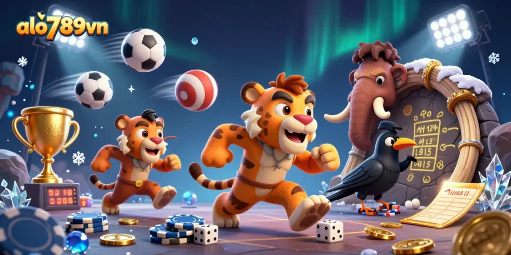 Experience thrilling bets at alo789vn's dynamic prehistoric casino, featuring engaging gameplay and captivating visuals.